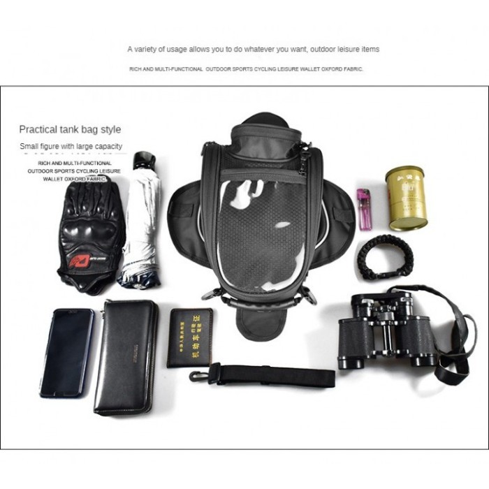 GHOST RACING GR-YXB09 - Tas Tangki Depan Motor Riding Bag Magnet