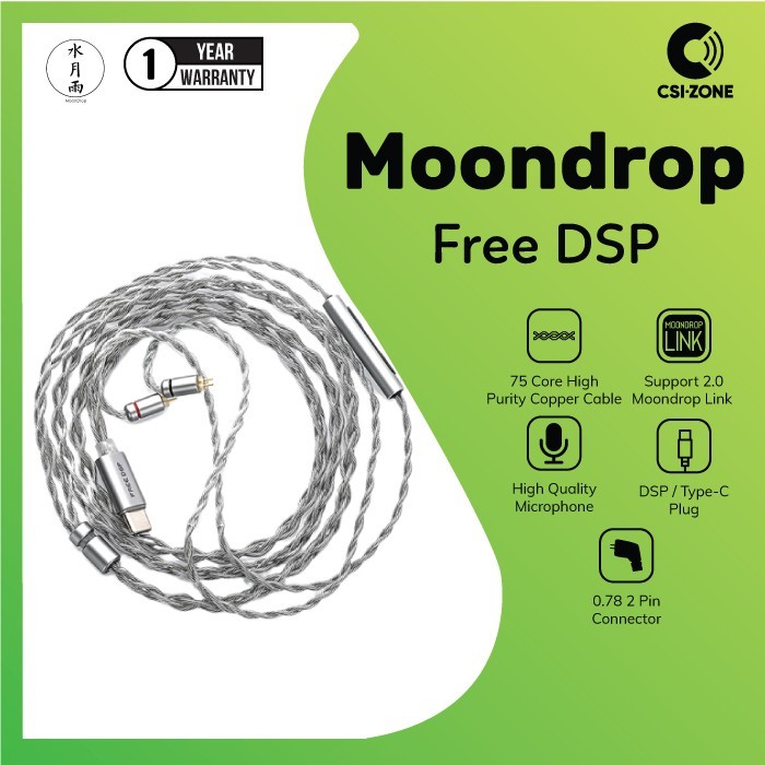 FREE ONGKIR Moondrop Free DSP Upgrade Plug Type C Cable For In Ear Monitor