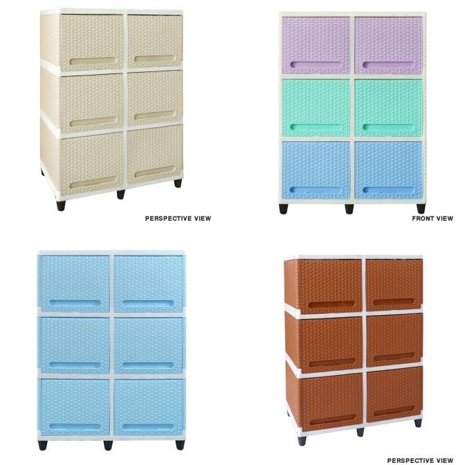 Lemari Plastik Club Flip Double Susun 3