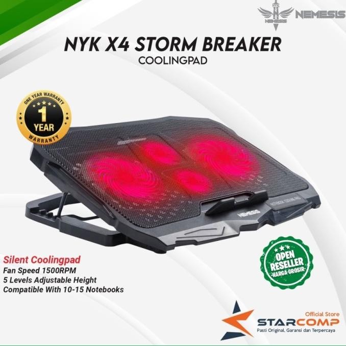 Newbest| Nemesis X4 StormBreaker Cooling Pad Laptop