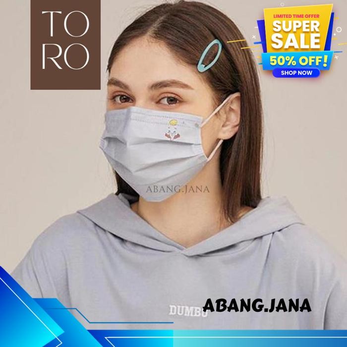 [ 1 PCS ] MASKER EARLOOP DEWASA MOTIF CARTOON | MASKER DEWASA DISPOSABLE | MASKER SEKALI PAKAI TERBA