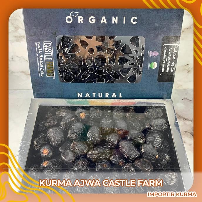 

Kurma Ajwa Premium Organic Castle Farm Jumbo 500Gr/1Kg