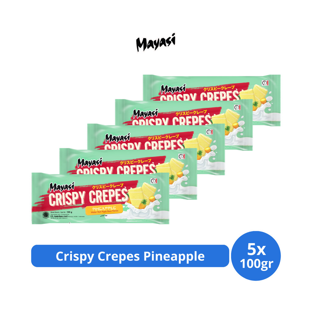 

Mayasi Crispy Crepes Pineapple 100gr x 5 pcs