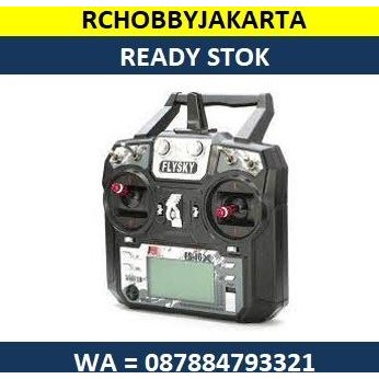 READY STOCK FLYSKY I6X FSI6X 2.4G 6CH REMOTE RC RADIO TRANSMITTER [PROMO] 