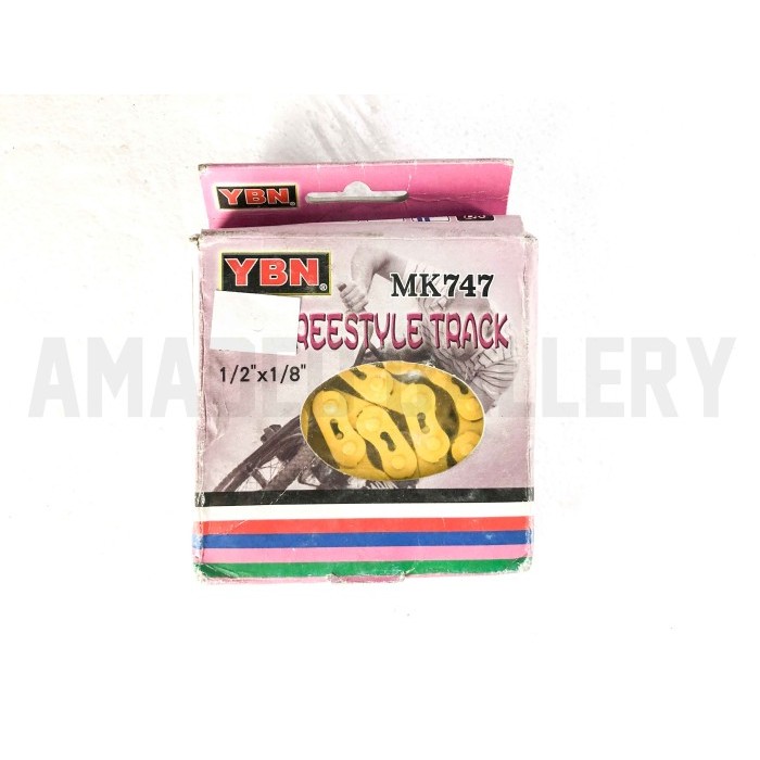 Rantai Single Speed Merk Ybn Seri Mk747 Bmx Freestyle Track