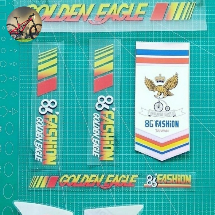 Stiker Sepeda Bmx Golden Eagle