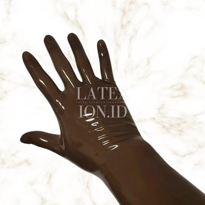 Latexion.id | Sarung Tangan Latex 0.3mm Pendek Fetish Glove Rubber