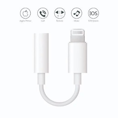 Adapter Iphone 7 8 X to 3.5mm Audio Aux ke Earphone Jack 5pin Original