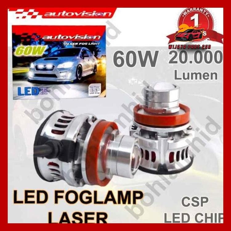 LAMPU LASER LED FOGLAMP H11 H16 AUTOVISION LASER FOG LIGHT LAMPU KABUT