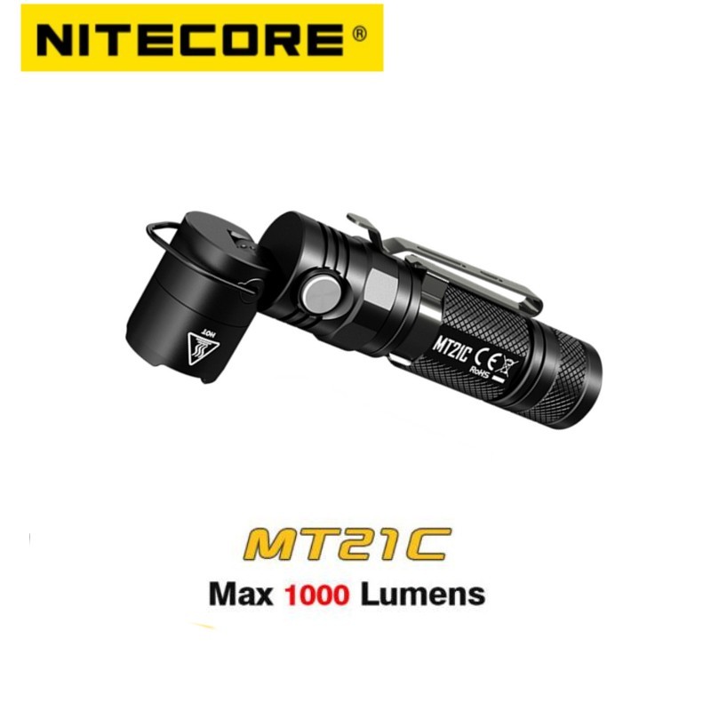 NITECORE MT21C Flashlight XP-L HDV6 LED 1000 Lumens USB