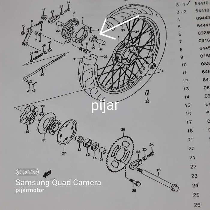 Bearing 6302 Laher Roda Belakang Kanan Suzuki Gsx Thunder 250 Barang Langka