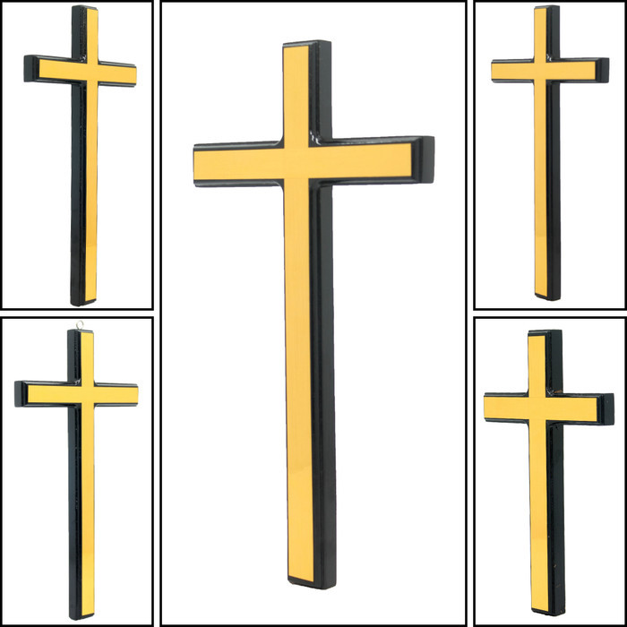 Salib Dinding Kristen (Variasi Gold) / Salib Gantung Kristen Protestan / Salib Gantung Polos List
