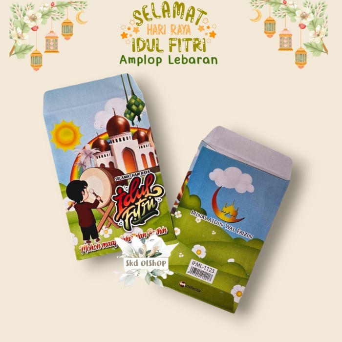

SALE AMPLOP LEBARAN ANGPAU LEBARAN KARTUN MUSLIM SERIE K ISI 100 LEMBAR MIX SXK3