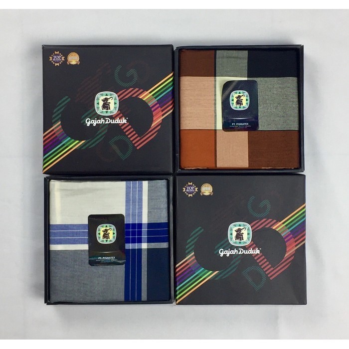 Sarung Gajah Duduk Multicolour - Sarung Sholat Pria Berkualitas Adem
