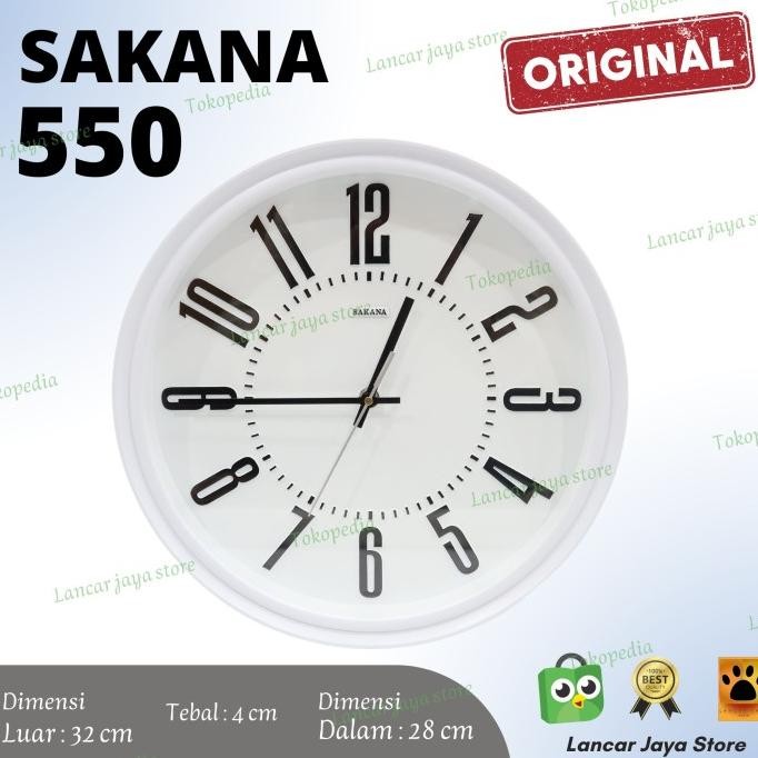 Jam Dinding Sakana 550 Original Sakana 100%
