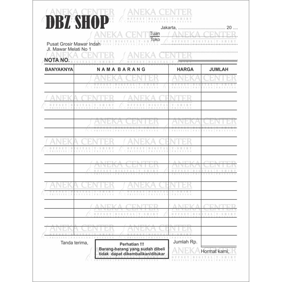 

Ready Cetak Nota Custom (Sesuai Permintaan Jumlah Banyak)