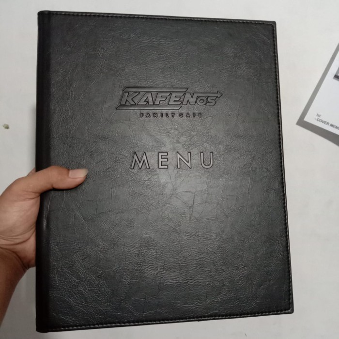 

Ready cover menu logo tanpa warna polos A4