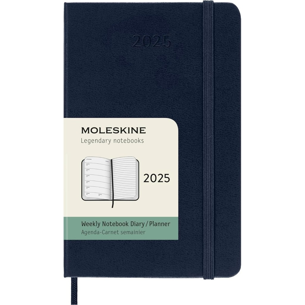 

Ready Moleskine Weekly 2025 Diary / Agenda / Journal - Pocket Size
