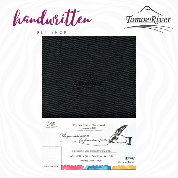 

Ready TOMOE RIVER Fountain Pen Notebook Journal Hardcover A5