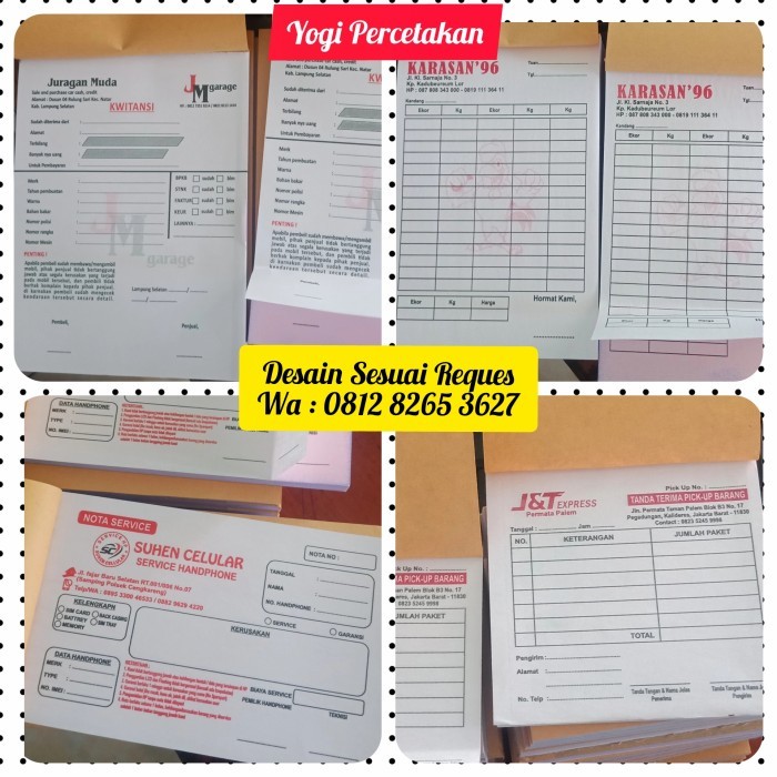 

Ready NOTA BON KWITANSI FAKTUR 2 WARNA
