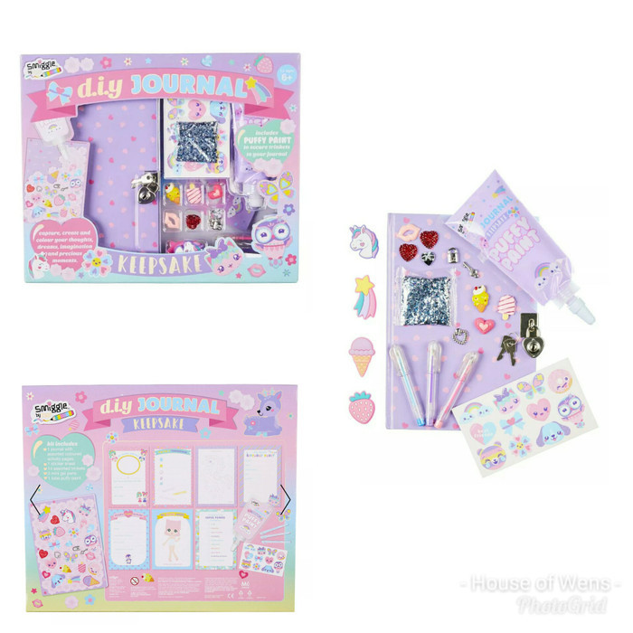 

Ready SMIGGLE DIY KEEP SAFE JOURNAL KIT - DIARY ANAK SMIGGLE