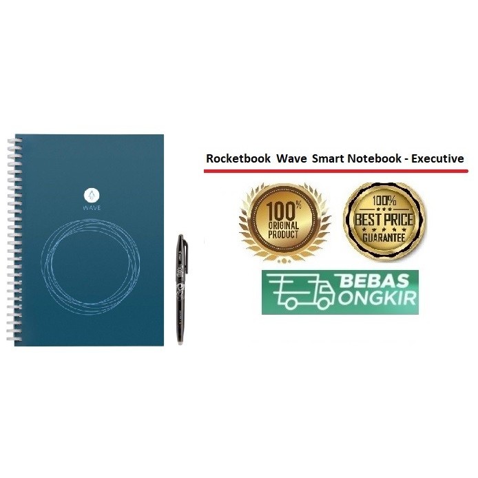 

Ready Rocketbook Wave Smart Notebook - Dotted Grid Executive Size 6" x 8.8