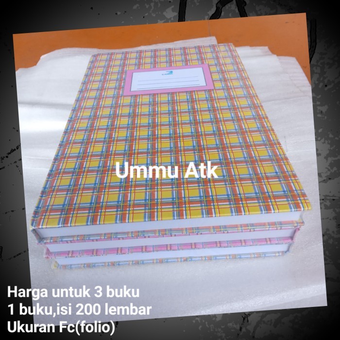 

Ready Buku tulis sekolah hard cover Folio 200 lembar