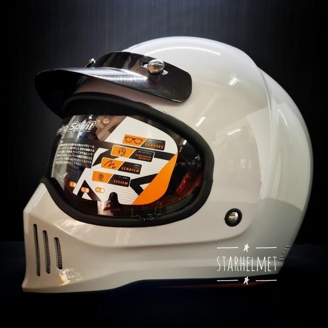Helm Ink Trooper Solid Full Face Retro Original