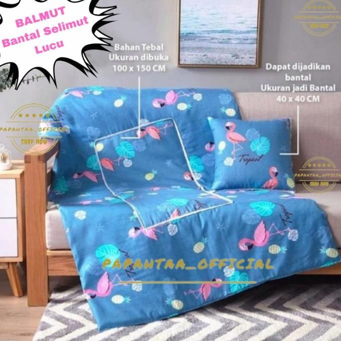 Tersedia Bantal Selimut Balmut Bantal Selimut Kepala Karakter 2 In 1