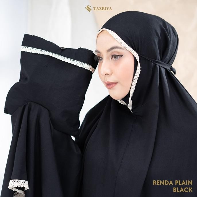Mukena Tazbiya Dewasa Premium Jumbo Renda Plain