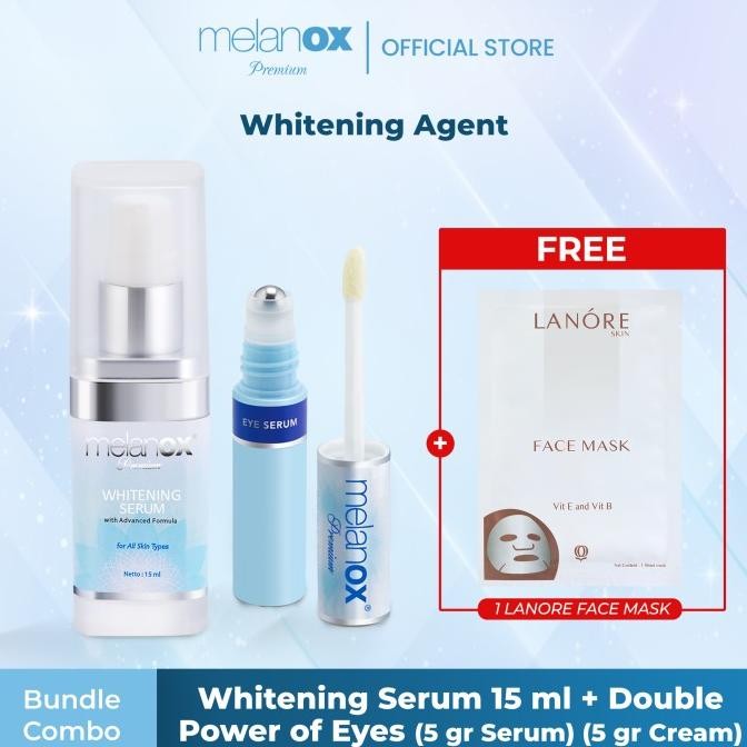 Sale Paket Melanox Double Power For Eyes + Melanox Serum +Cermin Melanox