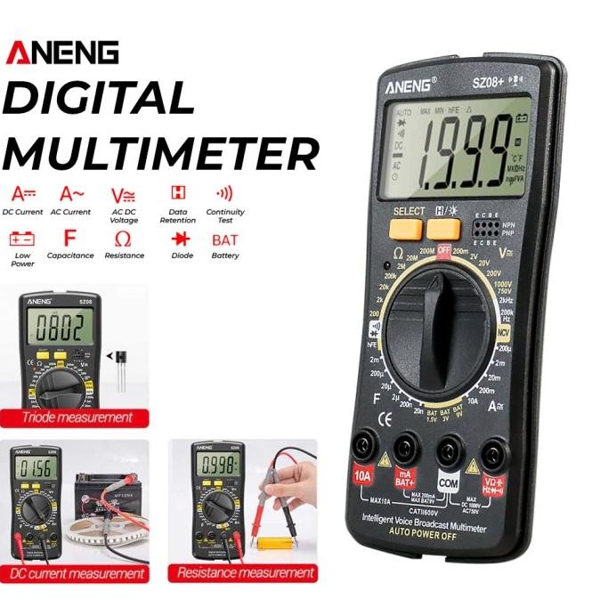 ANENG SZ08 Digital Multimeter Multitester Avometer Voltage Tester