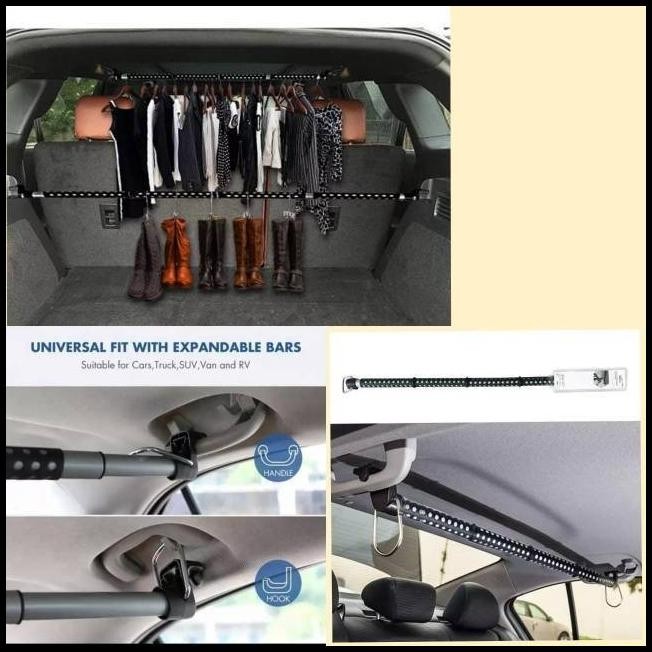 Gantungan Baju Mobil Telescopic Hanger Hook Baju Di Mobil ORIGINAL TH