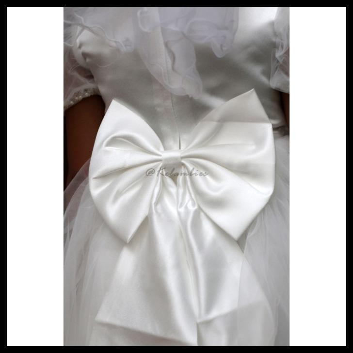 terbaru baju pesta ulang tahun anak perempuan gaun putih 3-9 tahun import best seller