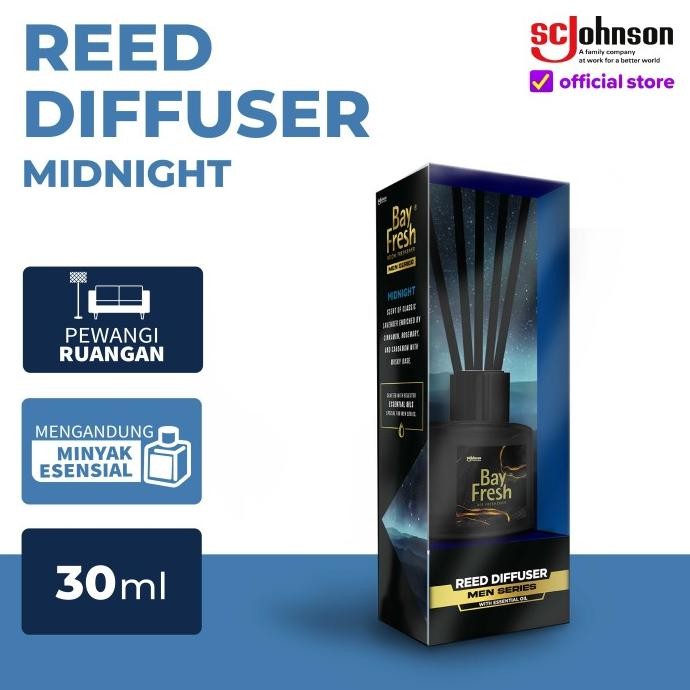 

Bayfresh Reed Diffuser Men Series Pengharum Ruangan - Midnight P19A