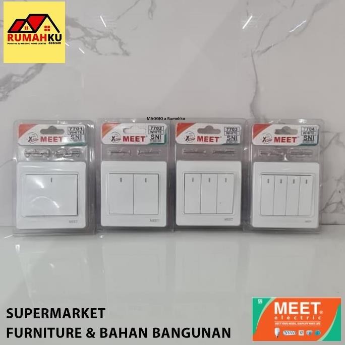 Saklar Lampu - Steker Lampu - MEET 1B 77 Series - MEET Original