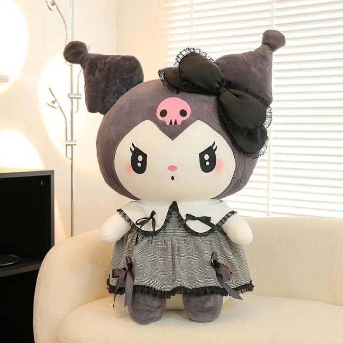 

SIZE 50 CM. BONEKA KUROMI MY MELODY KARAKTER SANRIO.