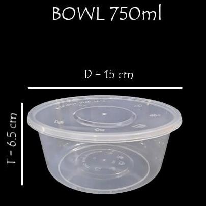 |Bestseller| Thinwall Bowl/Bulat LIBRA 750ml
