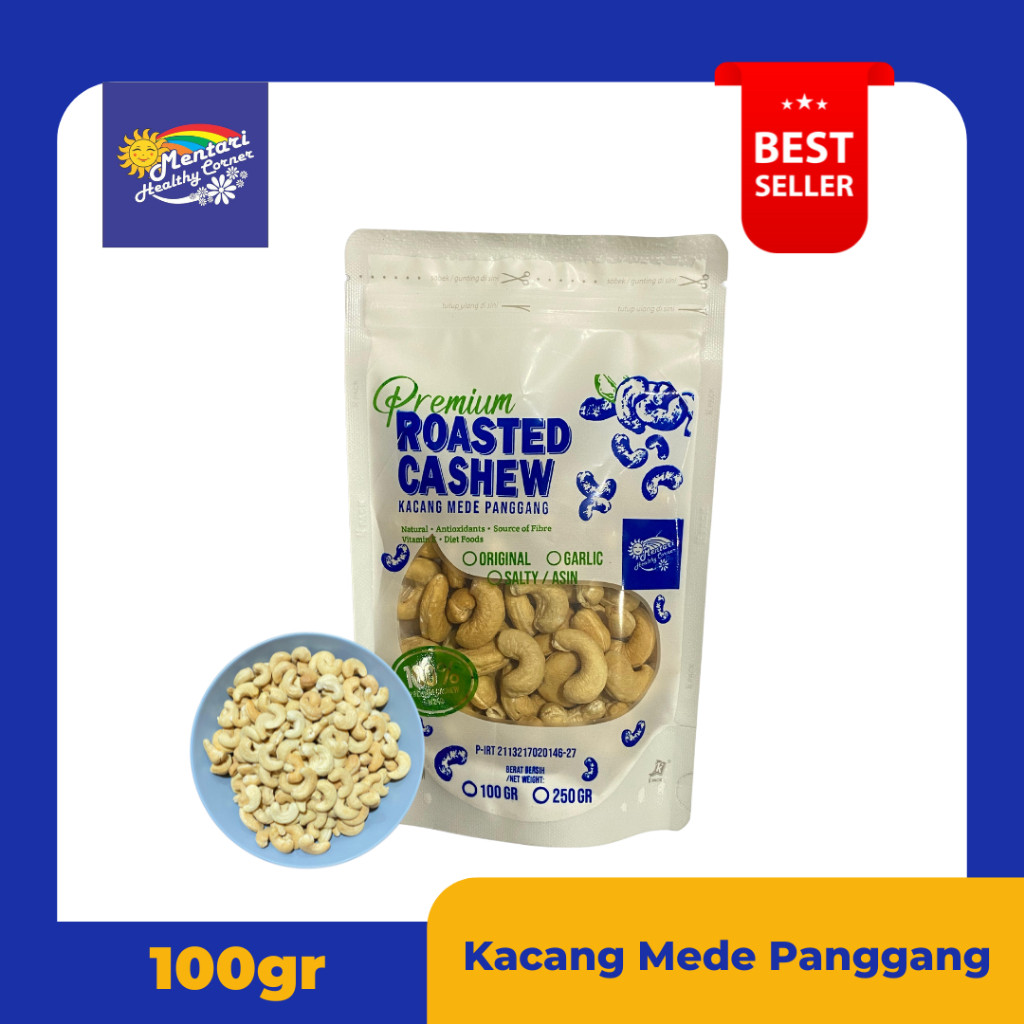 

Roated Cahew 100Gr Mete Mede Panggang 100Gram