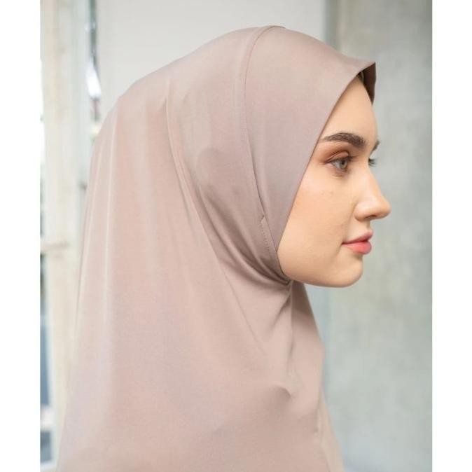 ZOYA Queena Bergo - Kerudung Langsung Jilbab Hijab Instan Bergo Muslim Wanita Bahan Lycra NHS