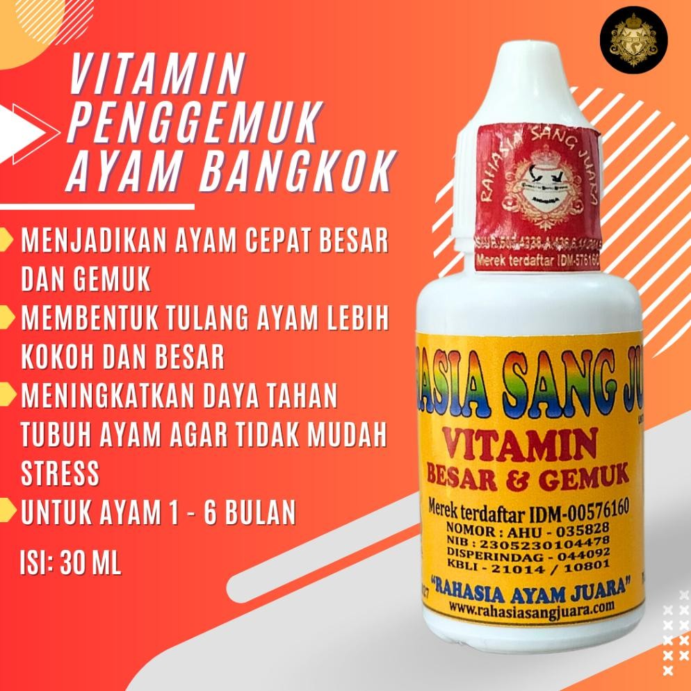 fx-76 PENGGEMUK AYAM BANGKOK OBAT PENGGEMUK AYAM CEPAT BESAR DAN GEMUK UMUR 1 BULAN SAMPAI 6 BULAN T