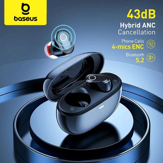 Baseus True Wireless Bluetooth Earphone Earbuds Tws Anc Enc Bowie Wm05