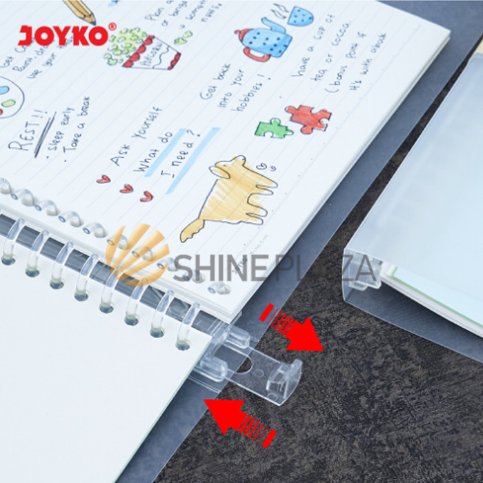 

BUKU BINDER NOTE B5 JOYKO TRANSPARAN - LOOSE LEAF NOTEBOOK CLEAR COVER