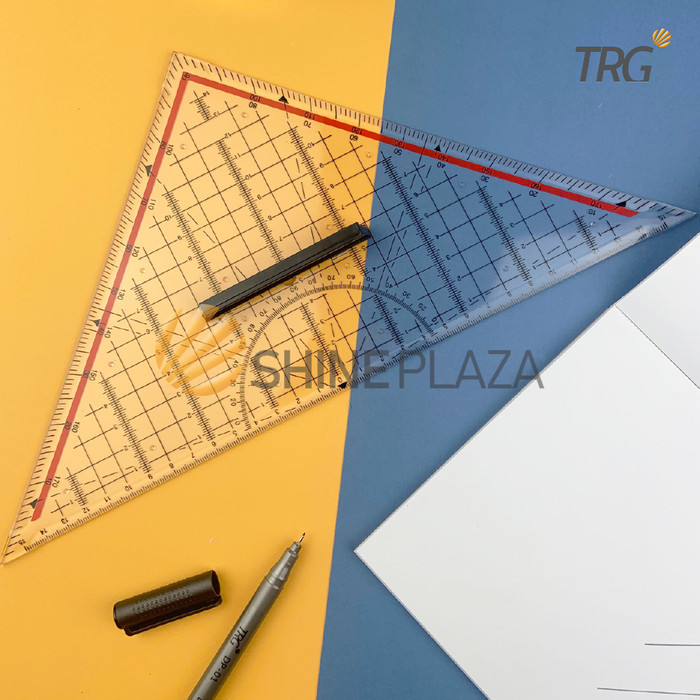 

TRG TRIANGLE ACRYLIC RULER RLA-800 30CM - PENGGARIS SEGITIGA PEGANGAN BESAR AKRILIK MAHASISWA TEKNIK