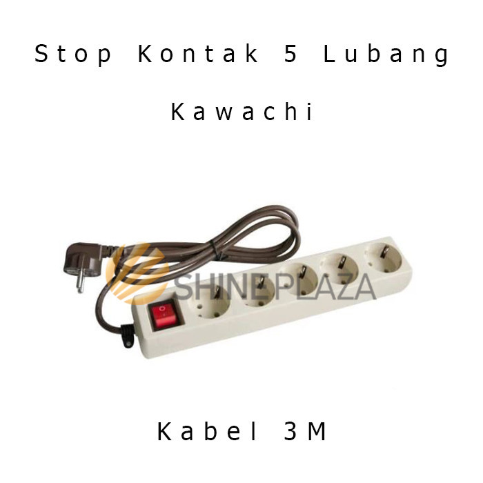 

STOP KONTAK 5 LUBANG KABEL 3M - STOPKONTAK ARDE SAKLAR ON OFF
