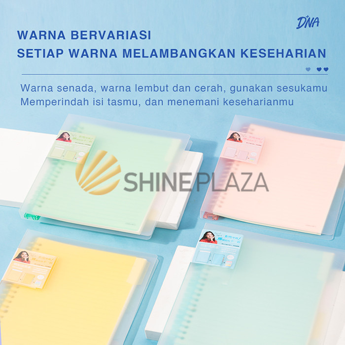 

BUKU BINDER NOTE B5 DELI VIVID QHB560 PASTEL COLOR - LOOSE LEAFNOTEBOOKB5
