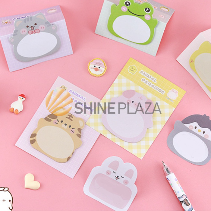 

STICKY NOTES FAT ANIMAL PARADISE - MEMO STICK NOTE TEMPEL BAHAN KERTAS LUCU