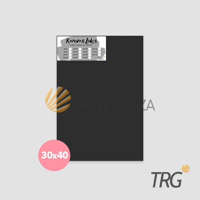

KANVAS LUKIS HITAM 30 X 40 CM TRG - BLACK CANVAS BOARD 30X40 TRG
