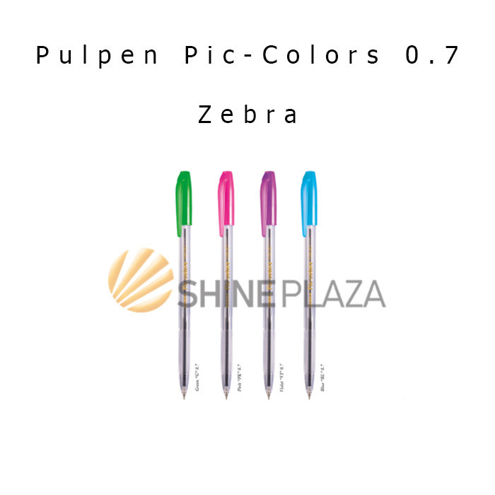 

PULPEN PIC-COLORS SEMI GEL INK ZEBRA 0.7MM - PULPEN HITAM PICCOLO 0,7