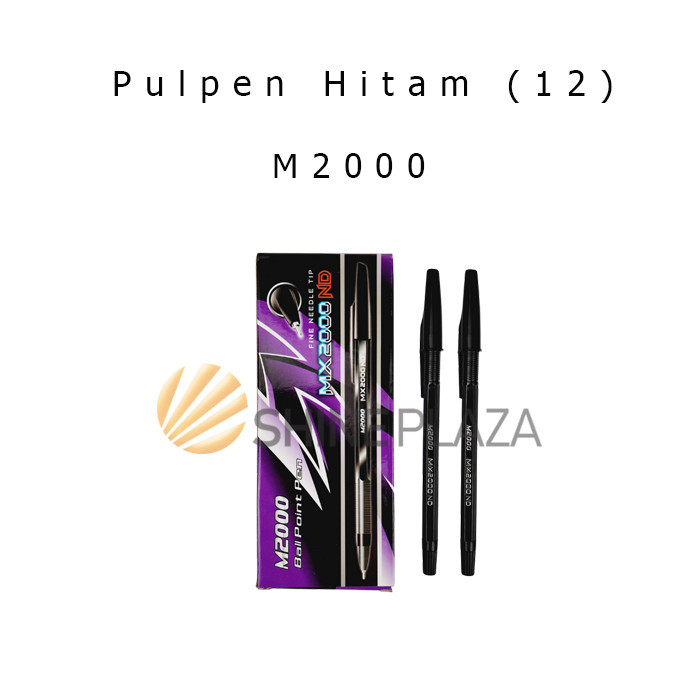 

[PACK] PULPEN PENA PEN BOLPEN BALLPOINT HITAM MURAH M2000 MX-2000ND